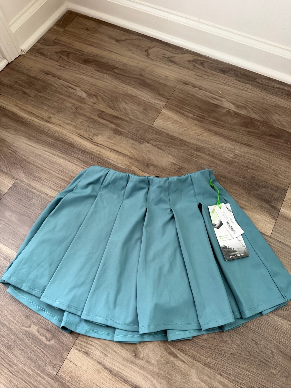 Kyodan Teal Pleated Skater Skirt